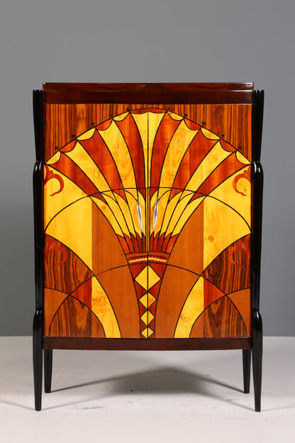 Edles Art Deco Stil Highboard Schrank Kommode Vertiko Sun Cabinet