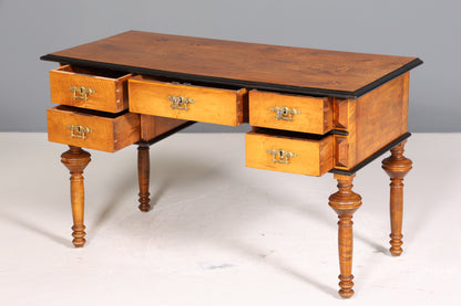 Traumhafter Gründerzeit Schreibtisch Jugendstil Bürotisch echt Holz Antik Desk