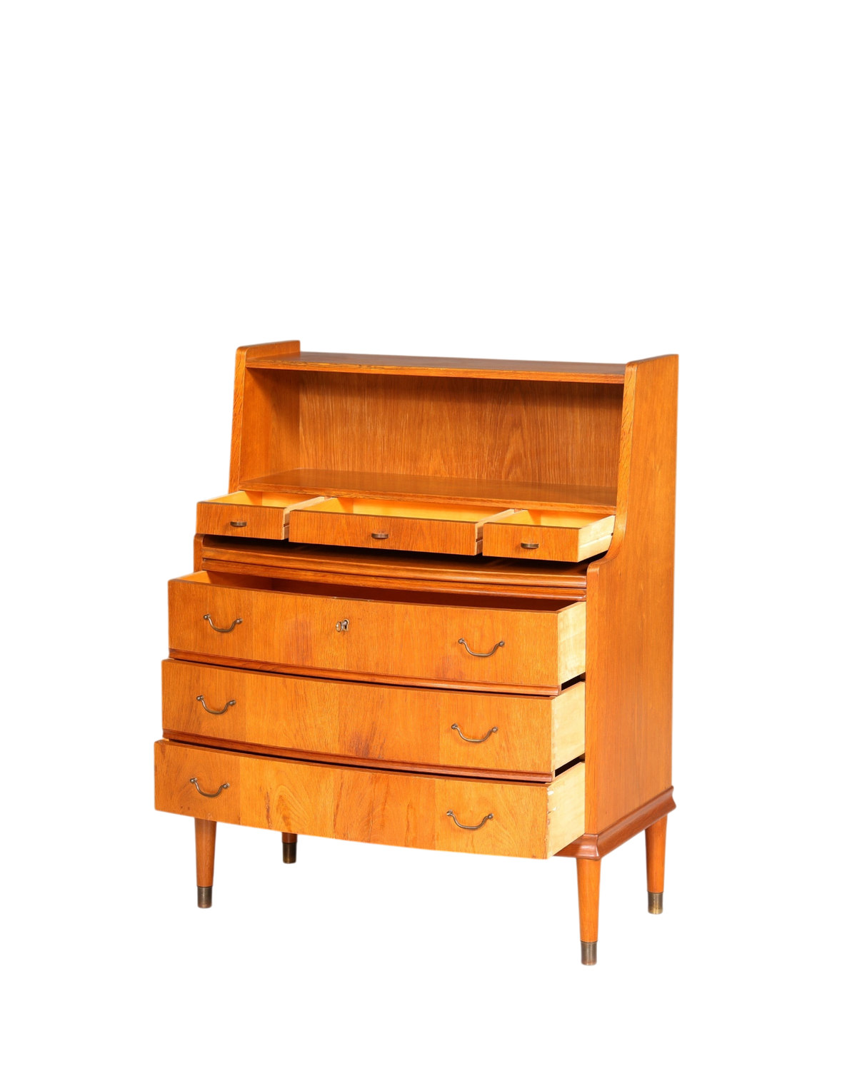 Mid Century Sekretär Büro Kommode Schreibkommode Vintage
