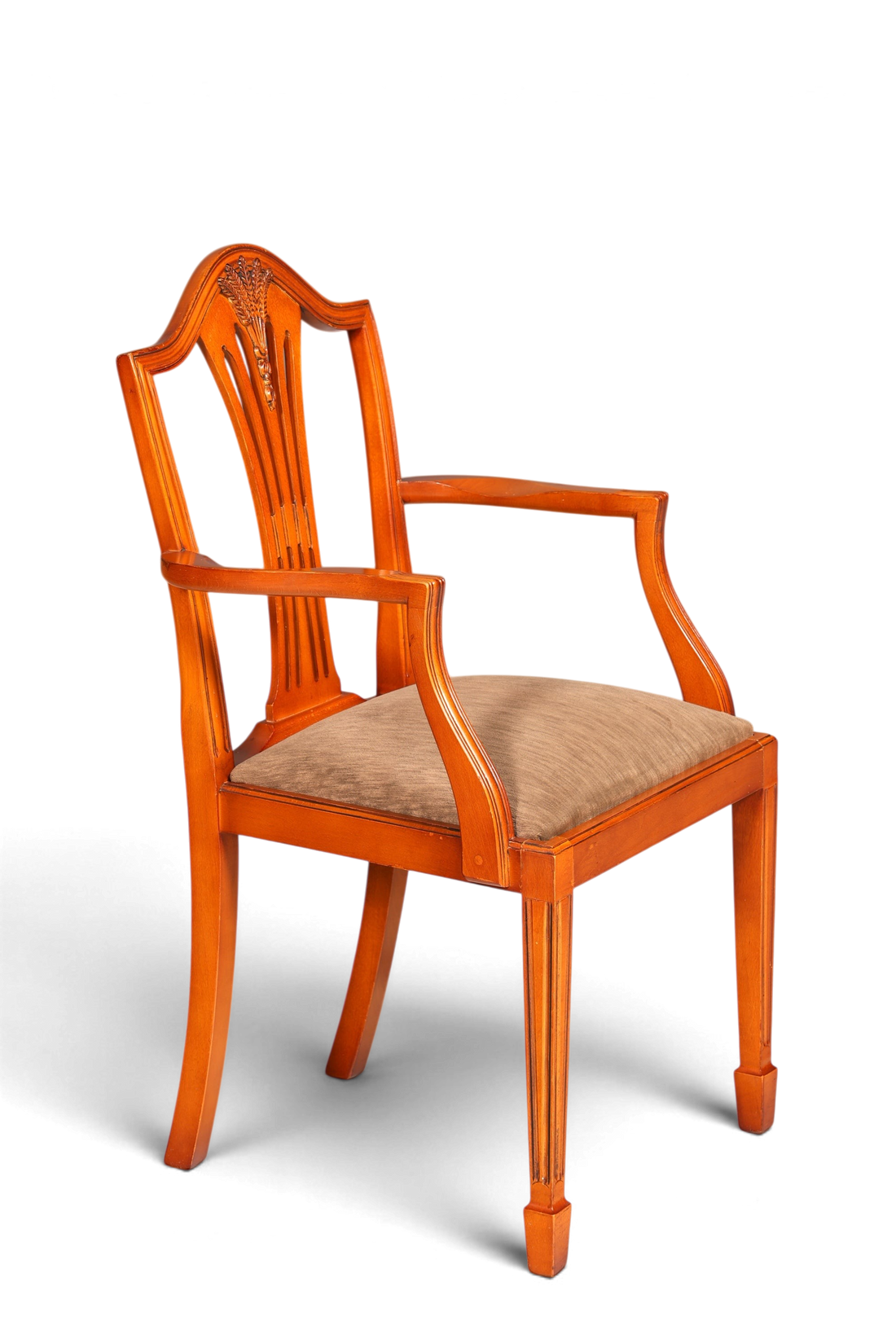 Edler Englischer Stuhl im Hepplewithe Stil Englisch Armlehnstuhl Dining Chair Küchenstuhl Sekretär Stuhl 2 von 2