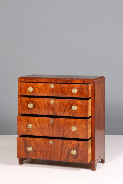 Stilvolle Original  Biedermeier Kommode Antik Schrank Schubladenkommode Vertiko Wäschekommode