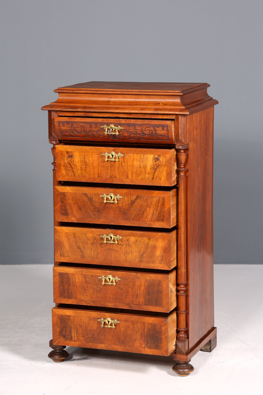 Traumhaftes Gründerzeit Vertiko Louis Philippe Kommode um 1880 Schubladenkommode Chiffoniere