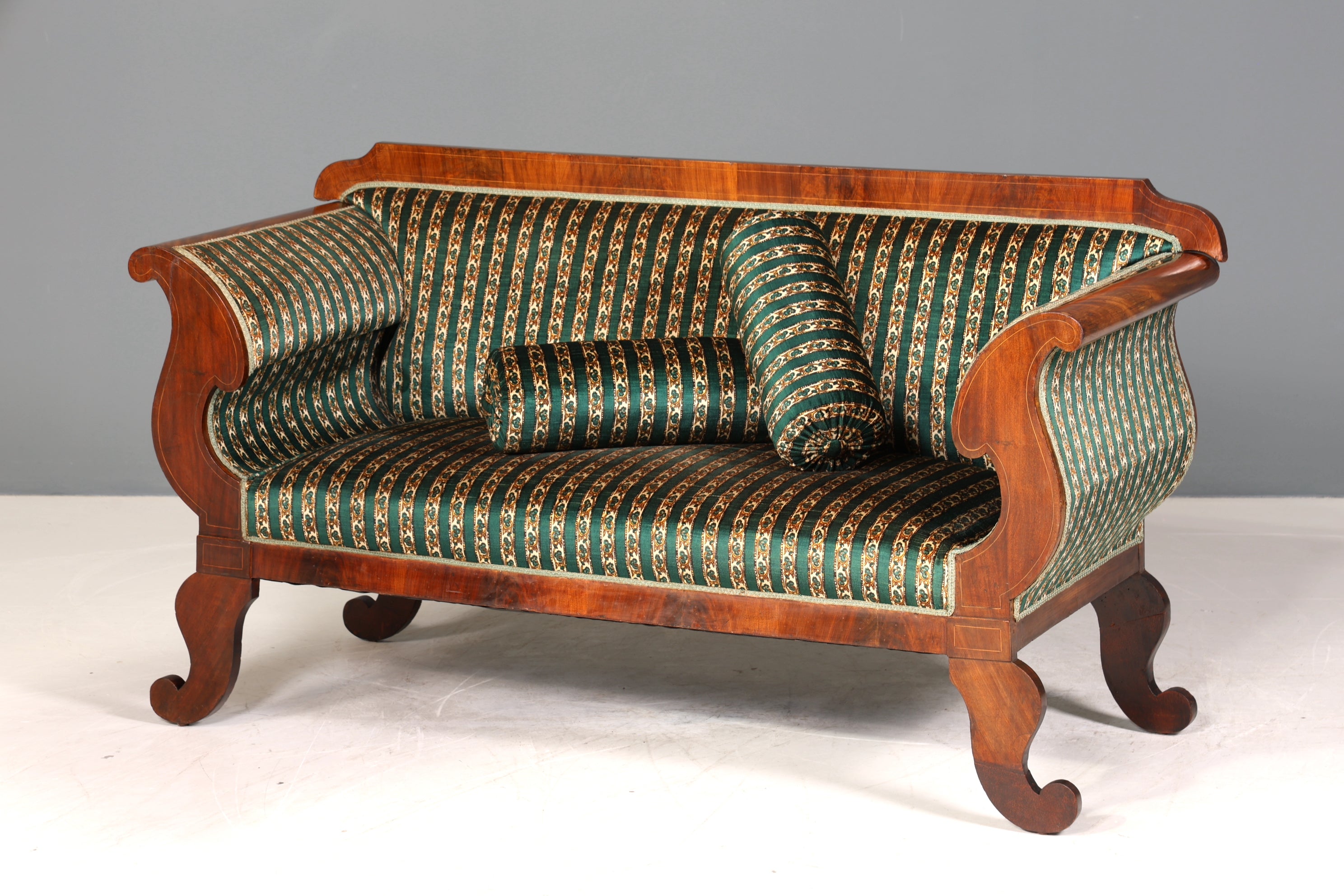 Beeindruckender Original Biedermeier Sofa Antik Couch um 1860 Canapé 2- Sitzer Sofa