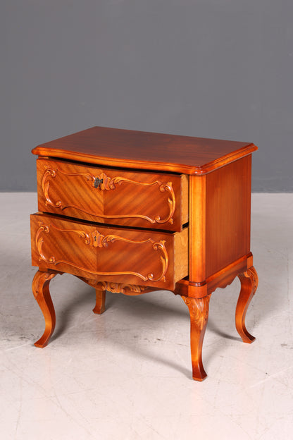 G676 Finish Wunderschöne Chippendale Kommode Barock Stil Nachttisch echt Holz Beistelltisch Ablagetisch (Kopie)