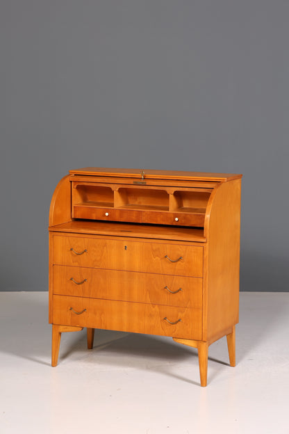 Wunderschöner Mid Century Rollladen Sekretär echt Holz Büro Schrank Vintage Schreibkommode