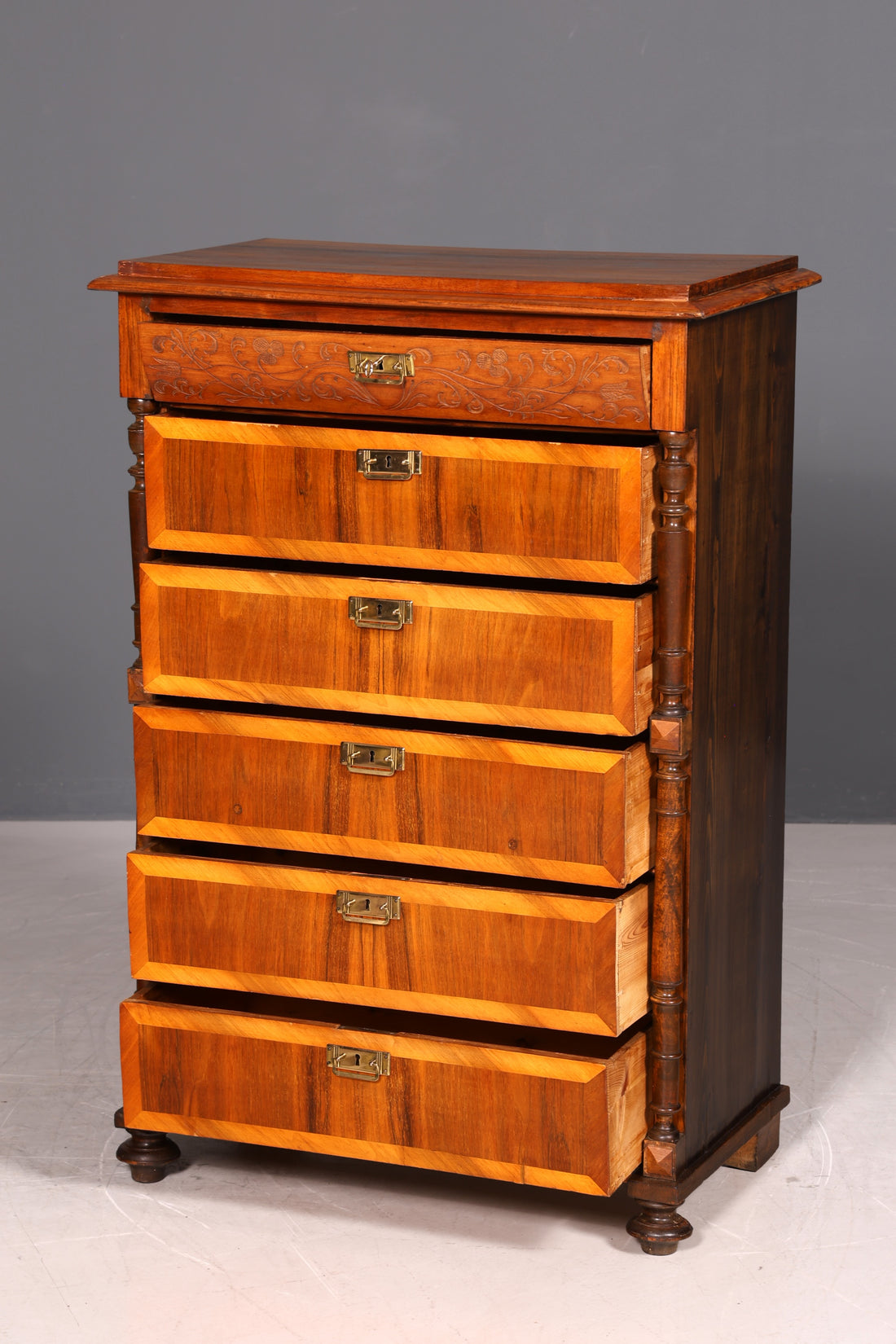 Edle Gründerzeit Kommode um 1890 Jugendstil Vertiko Antik Chiffoniere Wäschekommode