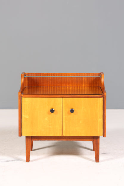 Wunderschöne Mid Century Kommode Vintage Nachttisch 60s Schubladenkommode 1 von 2