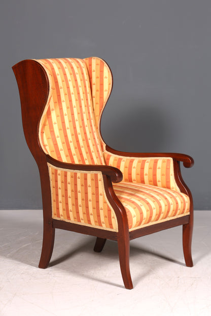 G013 Finish Ohrenbackensessel Biedermeier Englisch