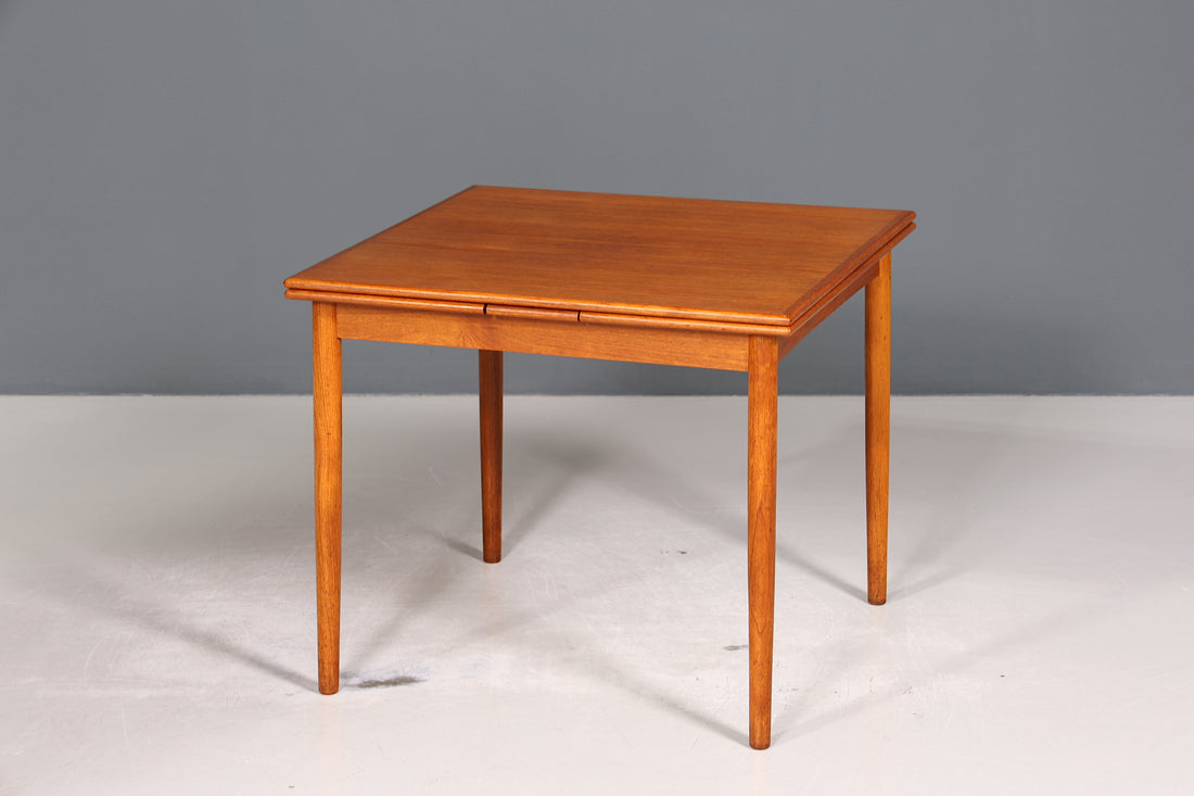 Traumhafter Mid Century Esstisch ausziehbarer Danish Design Teak Holz Küchentisch Esszimmer Tisch