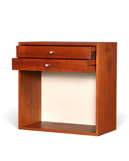 Wunderschöne Mid Century Teak Holz Nachttisch Danish Design Flurkommode Kommode 60s