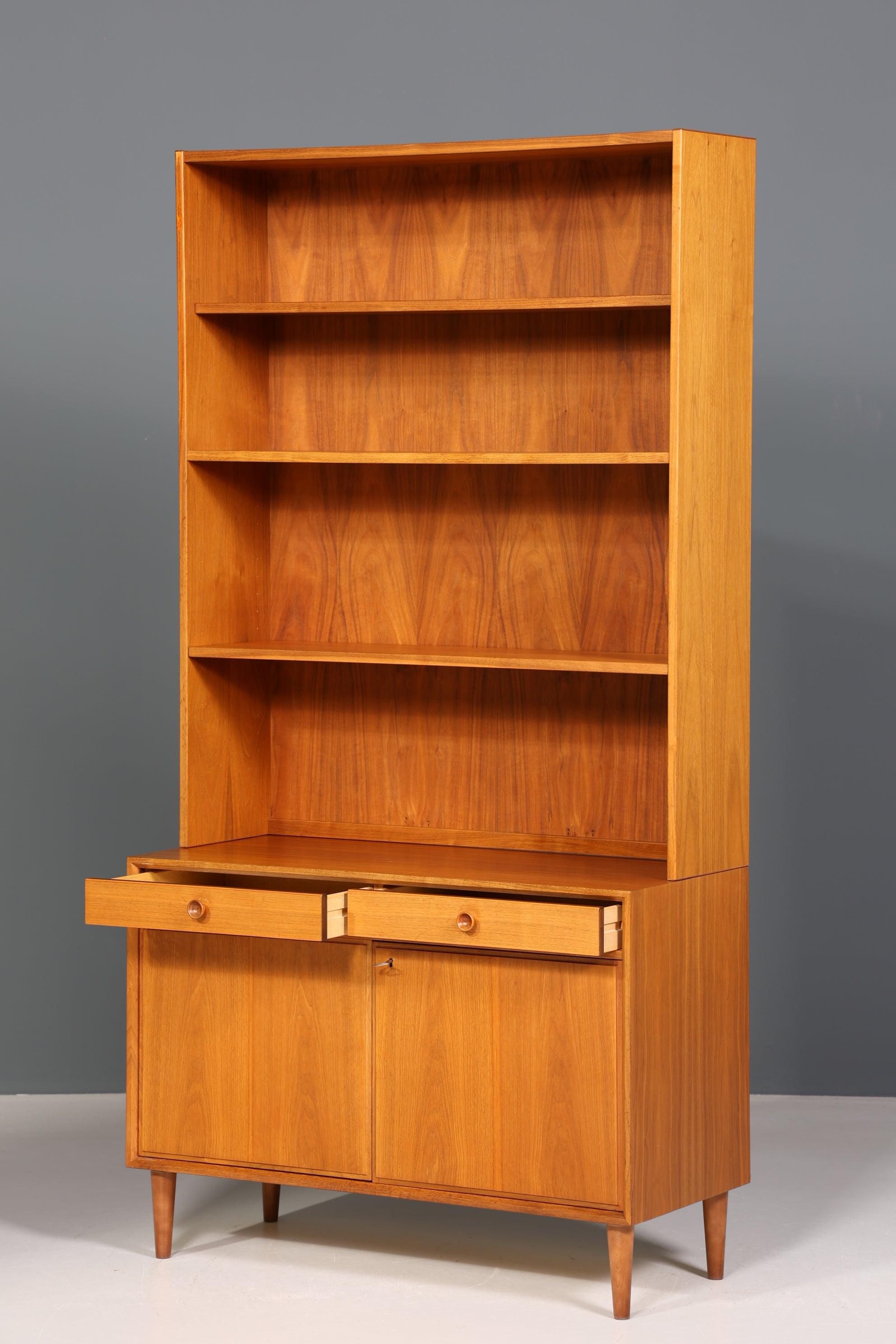 Stilvolles Mid Century Regal &quot;Made in Denmark&quot; echt Holz Schrank Danish Design Retro Kommode Vintage Bücherregal 60er Jahre