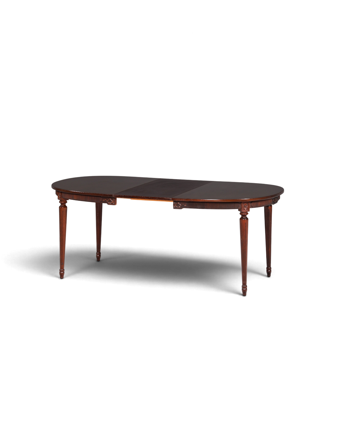 Hauptstadt Möblerei gustavianischer Esstisch aus massivem Holz mit ausziehbarer Platte und eleganten Details