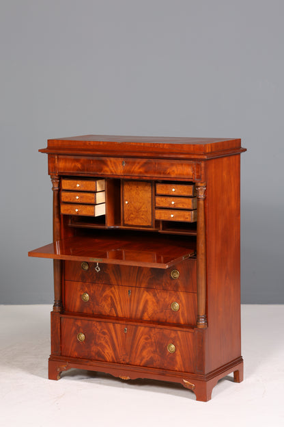 Stilvoller Original Biedermeier Sekretär um 1860 Englisch Kommode Antik Bürokommode