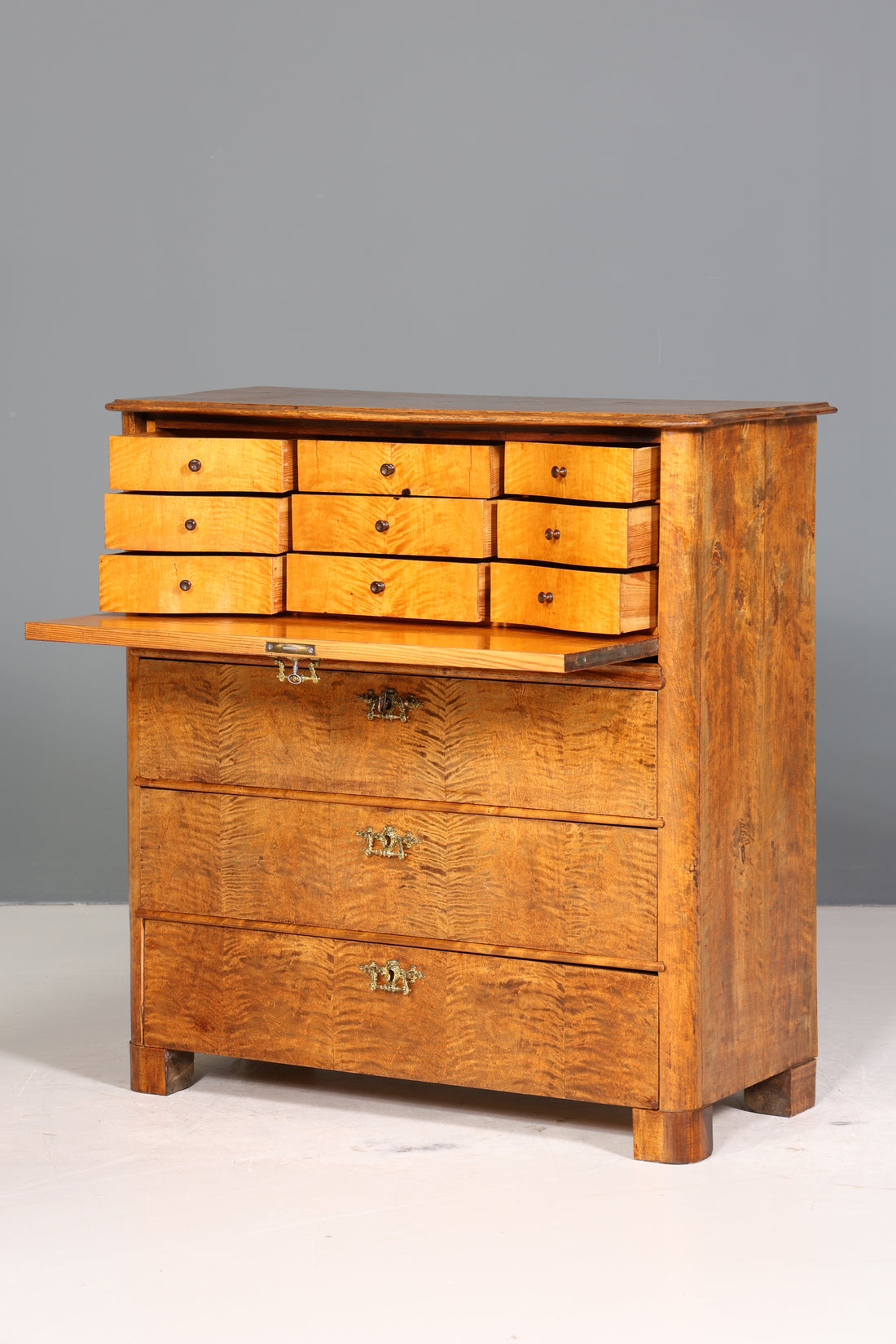 Wunderschöner Biedermeier Sekretär Vertiko Antik Kommode Louis Philippe Schreibkommode