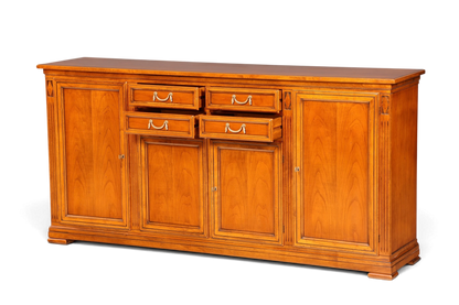 Hauptstadt Möblerei Selva Sideboard Villa Borghese aus massivem Holz im antiken italienischen Stil mit Schubladen