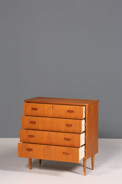 Stilvolle Mid Century Kommode Teak Holz Sideboard Vintage Schubladen Kommode