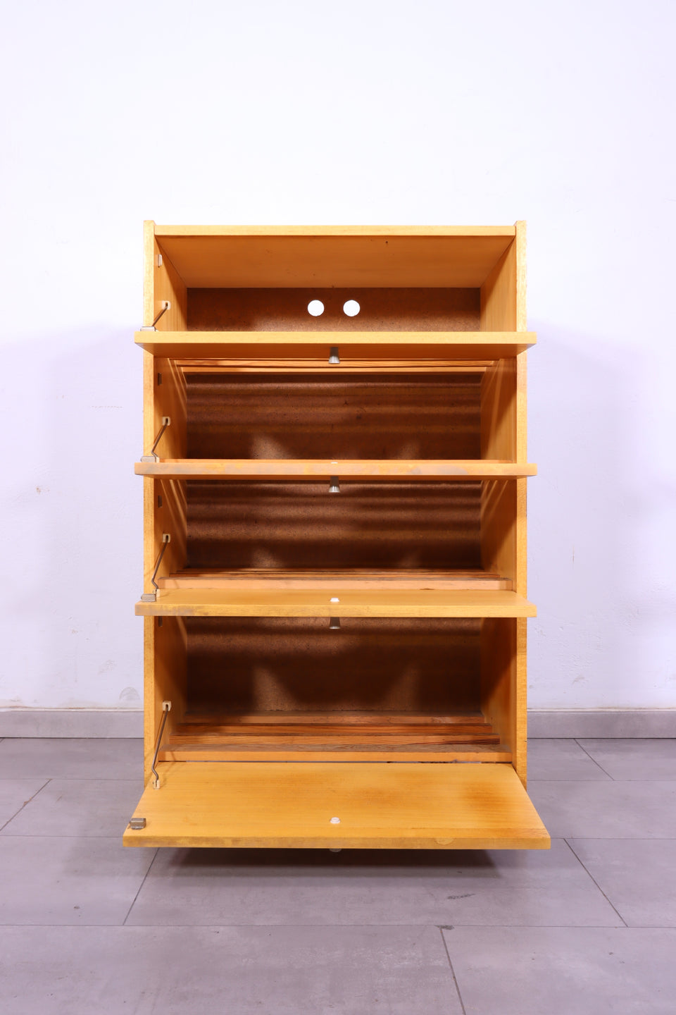 Wunderschöner Mid Century Schuhschrank Vintage Retro Flur Schrank