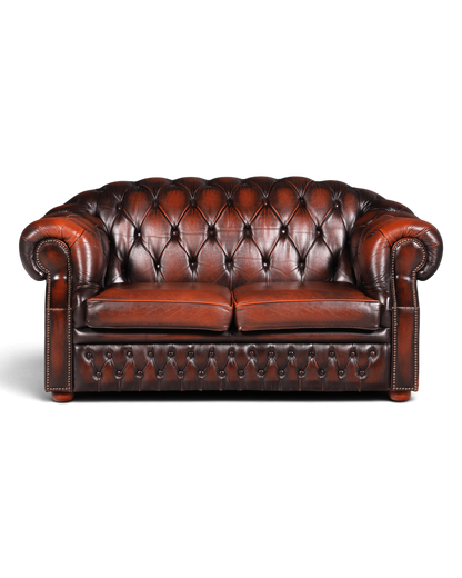 Wunderschönes Original Chesterfield Centurion 2-Sitzer Couch Englisches echt Leder Sofa UK