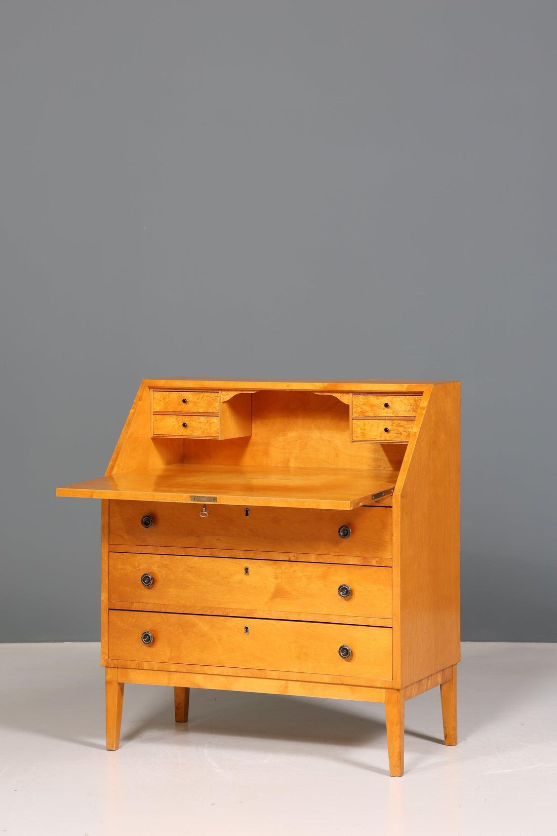 Traumhafter Sekretär im Biedermeier Stil um 1940 Schreibmöbel echt Holz Office Kommode