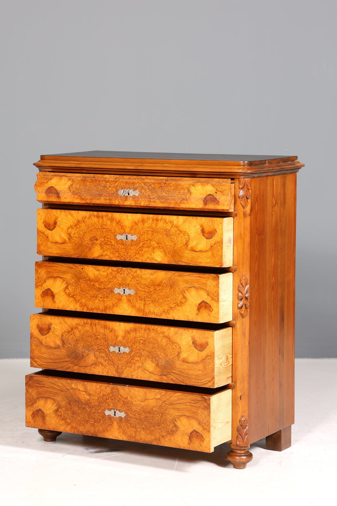 Wunderschöne Louis Philippe Kommode Gründerzeit Schubladen Kommode um 1880