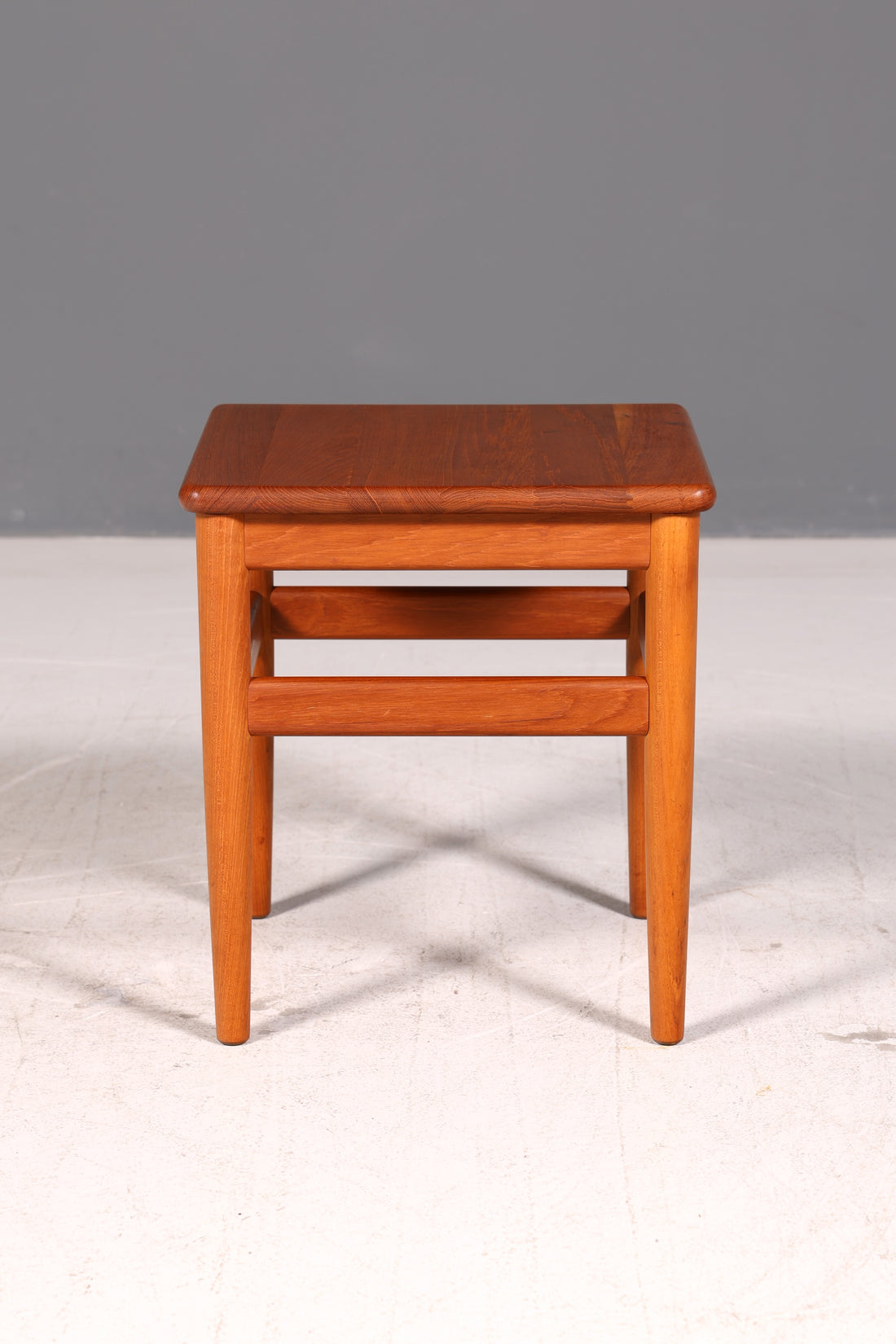 Elegant Mid Century Teak Side Table Danish Plant Stand Storage Table Vintage 60s Danish Design Table 1 of 2