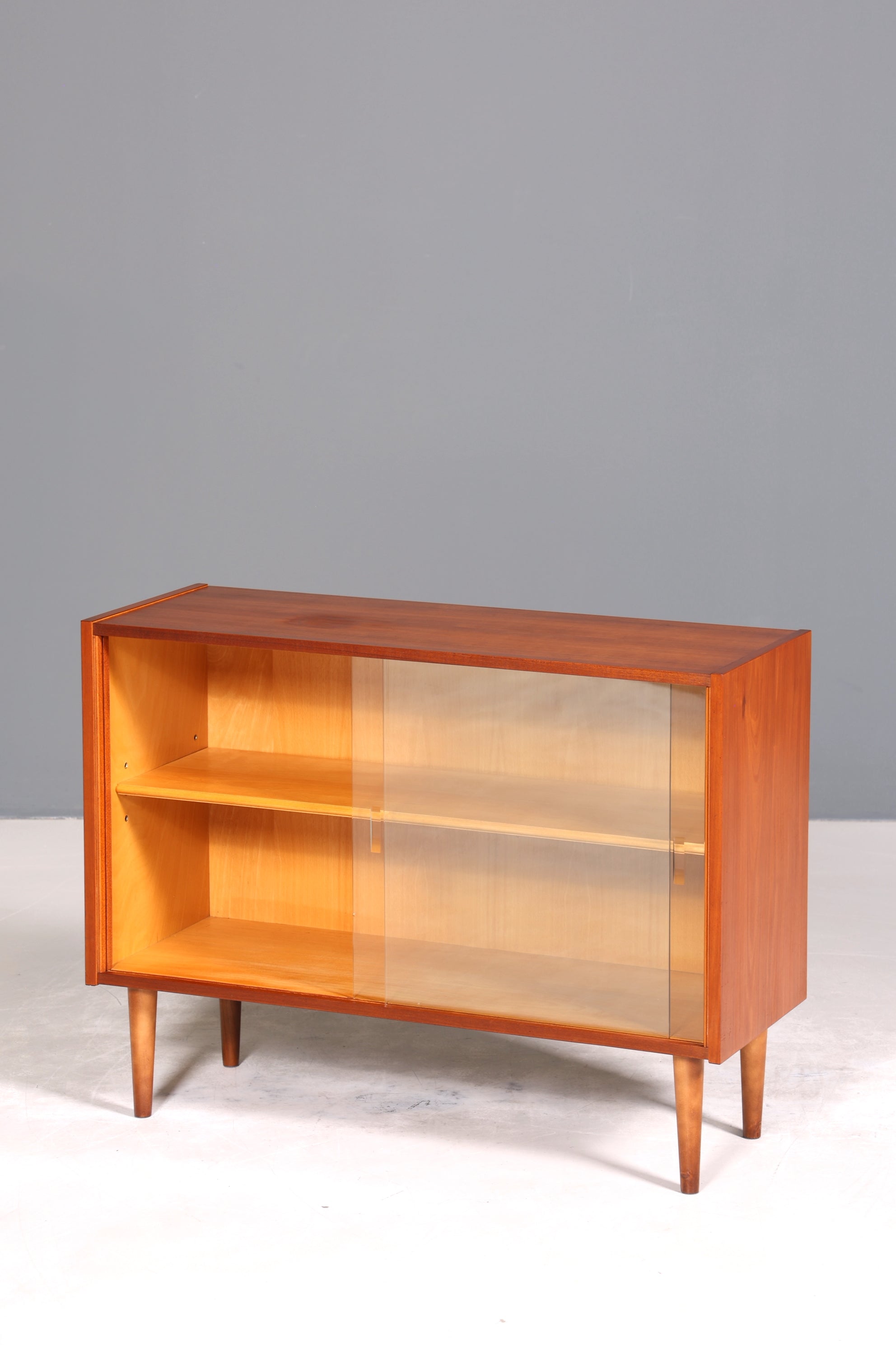 Traumhafte Mid Century Vitrine Vintage Regal Retro Bücherregal VEB Bookshelf