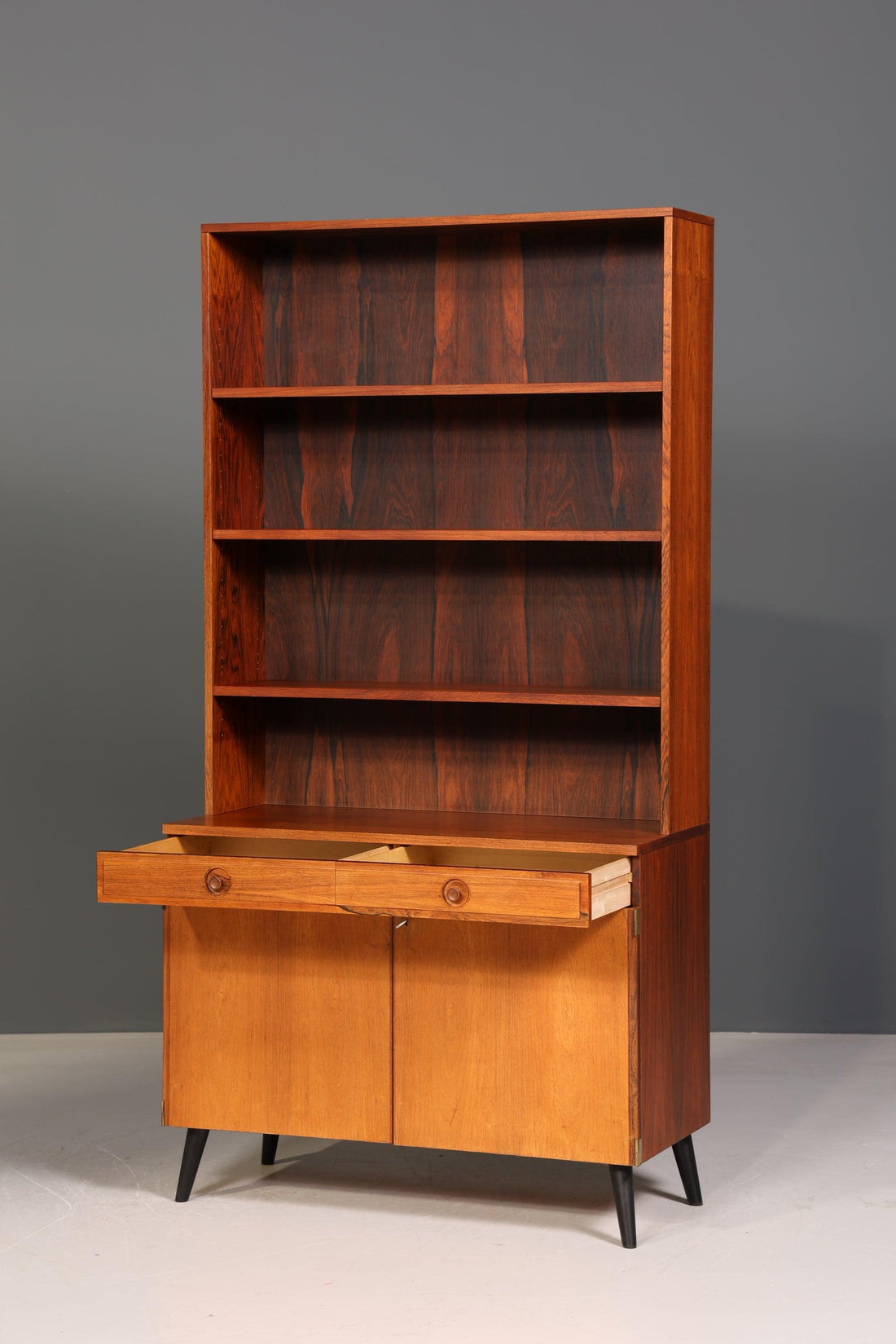 Original Bodafors &quot;Bertil Fridhagen&quot; Regal Palisander Holz Schrank Bücherregal Kommode Bücherschrank 60s 1 von 2