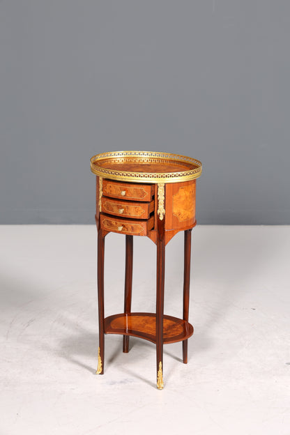 Wunderschöner Barock Louis XV Stil Beistelltisch Ablagetisch massiv Kommode Antik Stil