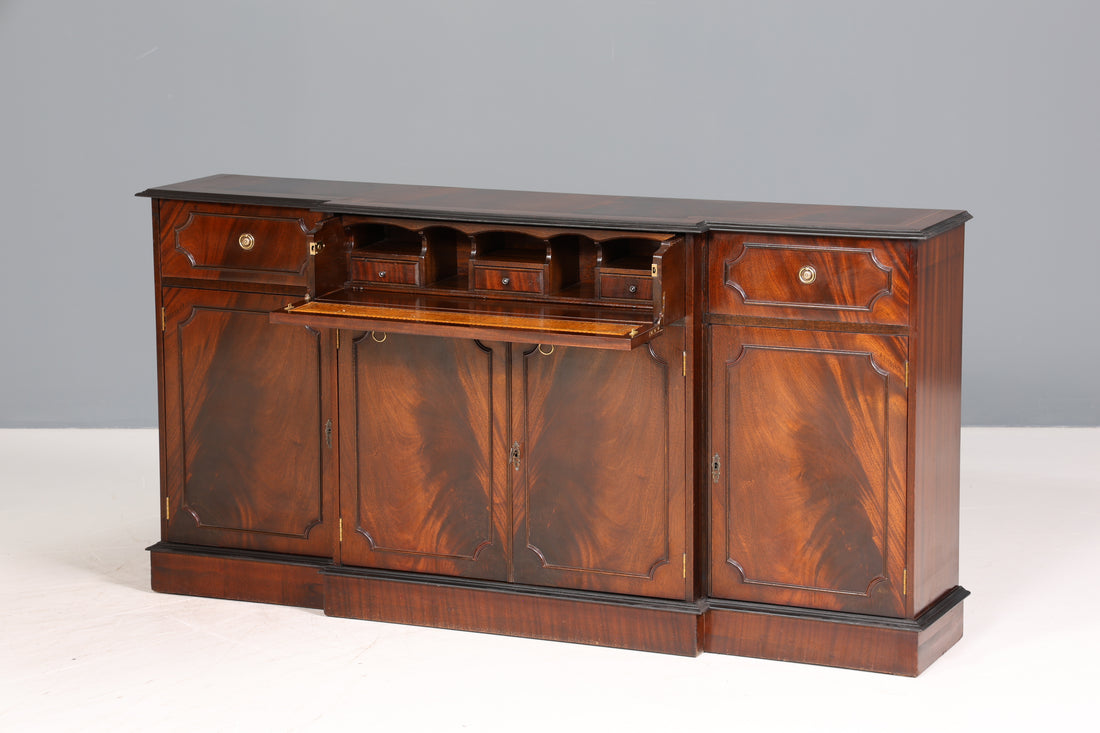 Wunderschönes Englisches Sideboard Mahagoni Schrank Antik 60s Buffetschrank Kommode