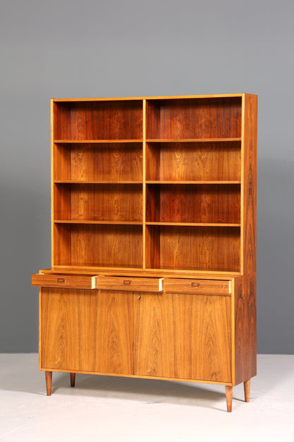 Traumhaftes Mid Century Regal echt Holz Schrank Danish Design Retro Kommode Vintage Bücherregal 60er Jahre 2 von 2