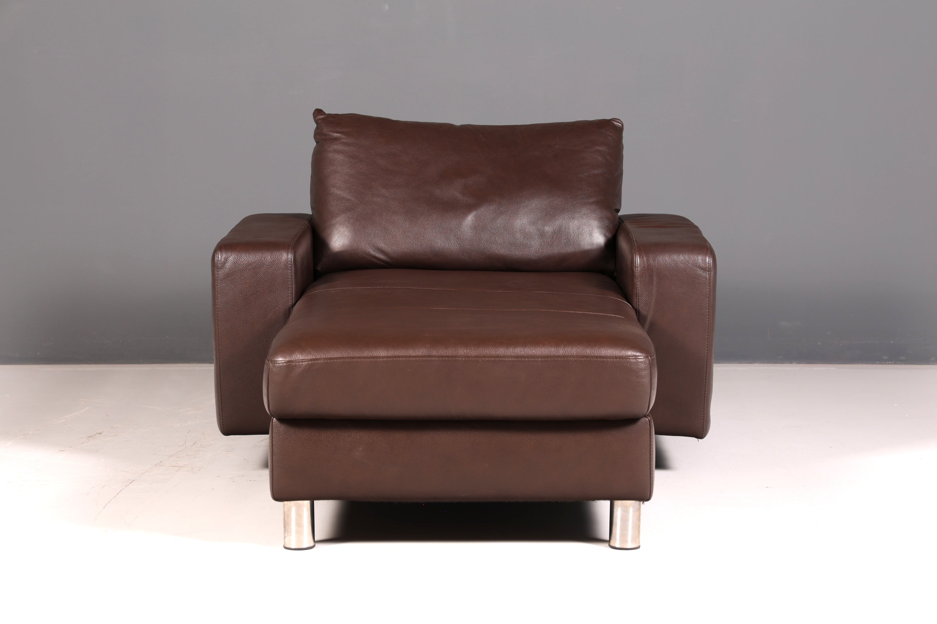 Wunderschöne Stressless E200 Récamière Echtleder Braun Longchair Ottomane Ledersofa Relaxliege Vintage
