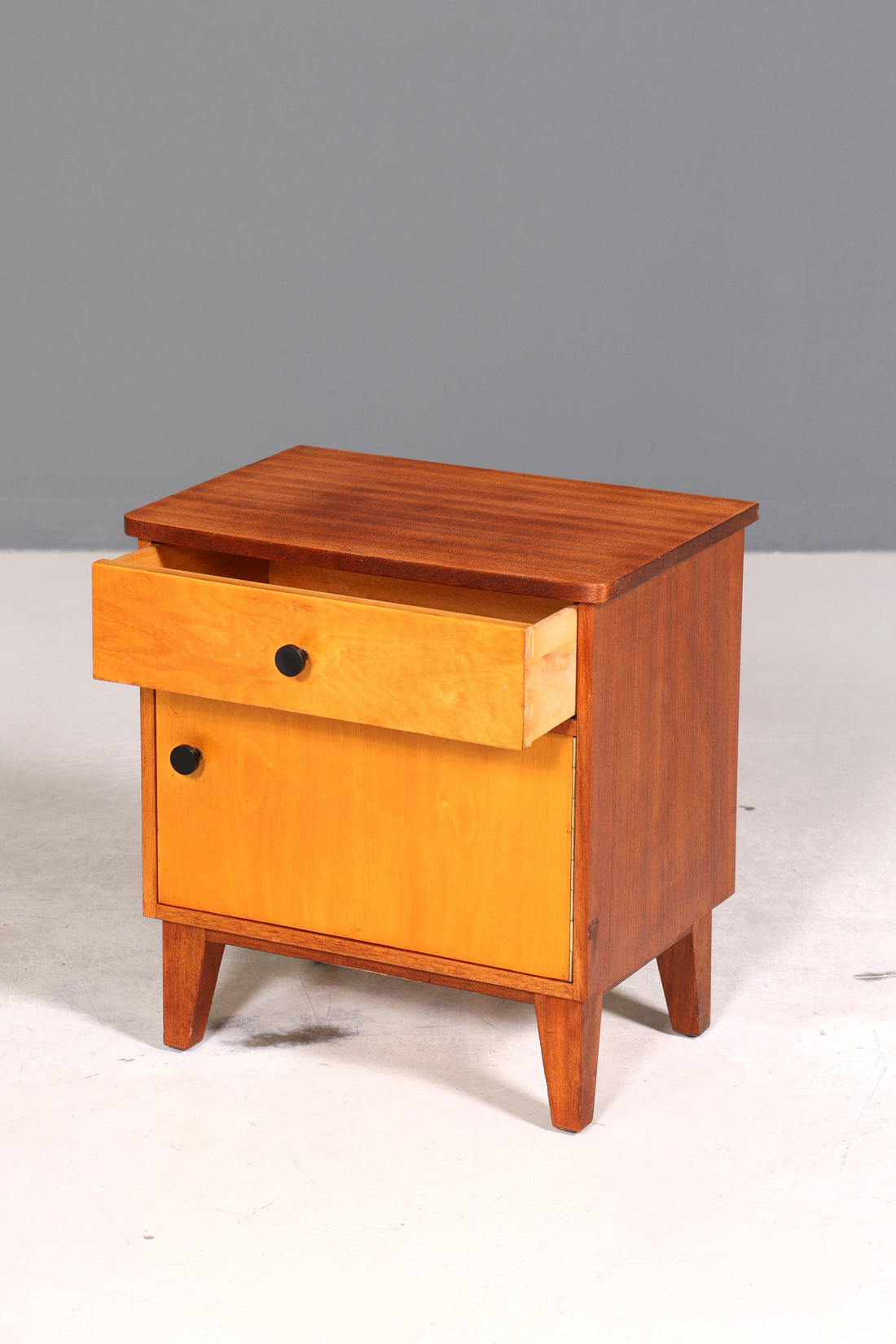 Wunderschöne Mid Century Kommode Vintage Nachttisch 60s Schubladenkommode Schrank 2 von 2
