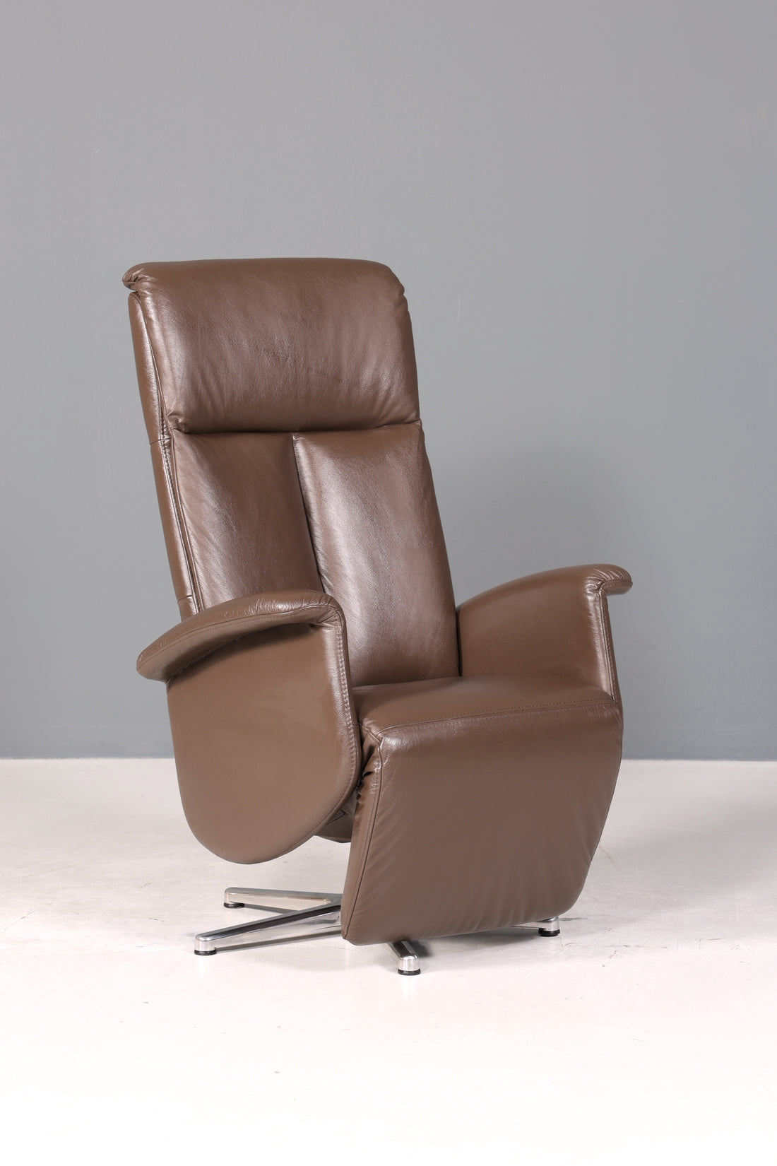 Wunderschöner Original Ewald Schilig Sessel Modell Movie Star Armlehnsessel echt Leder Liegefunktion Relax Sessel