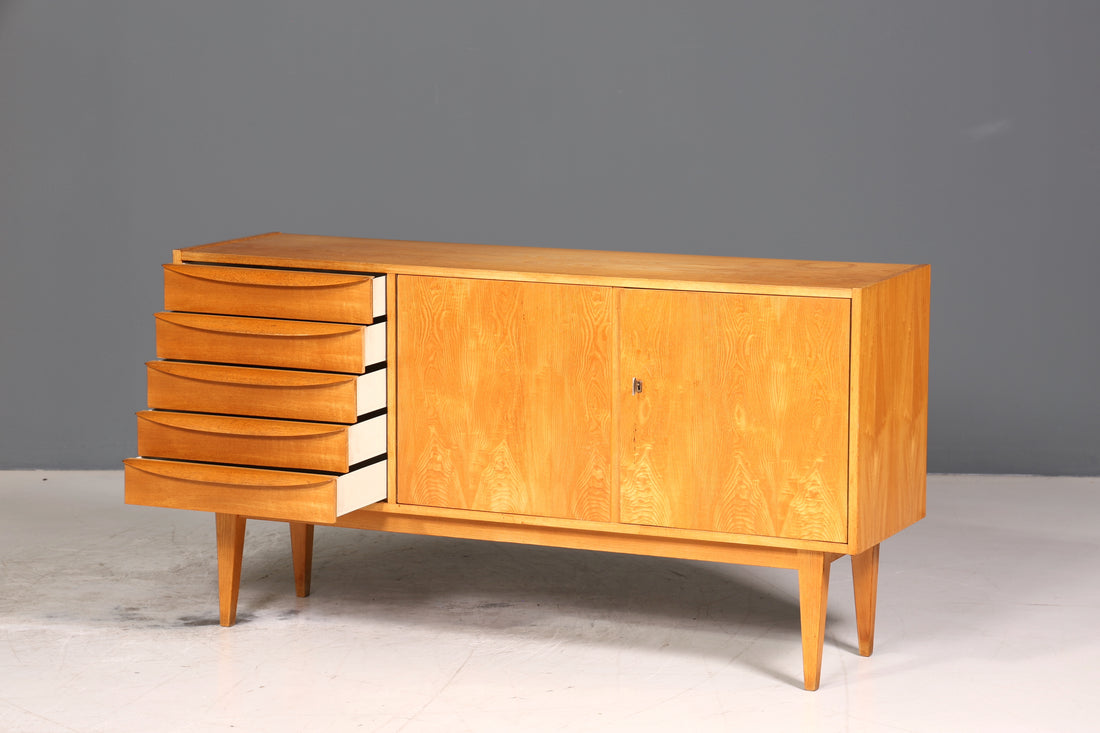 Original Hellerau Franz Ehrlich 602 Sideboard Mid Century TV Schrank Kommode VEB