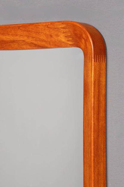 Wunderschöner Mid Century Spiegel Flur Wandspiegel Danish Design Spiegel Teak Holz Flurspiegel