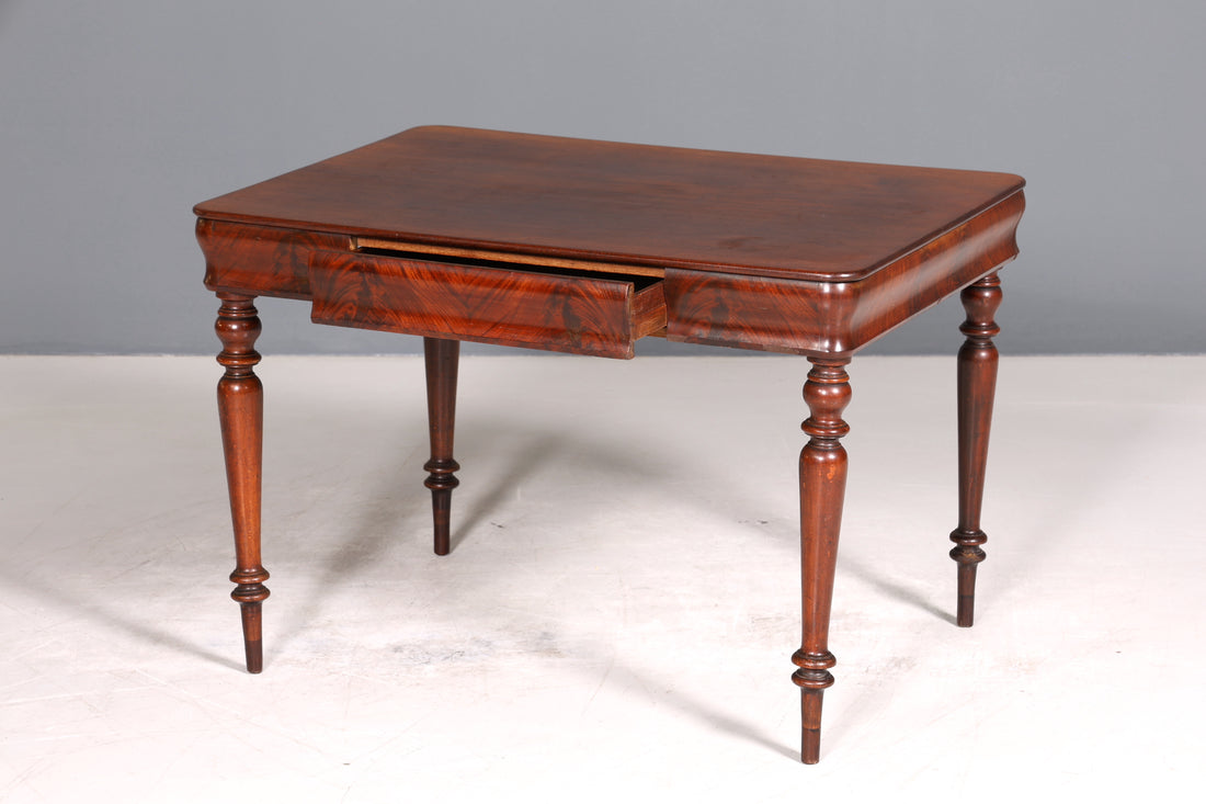 Filigraner Englischer Schreibtisch Englisch Desk Louis Philippe Empire Stil Bürotisch Antik Office Table