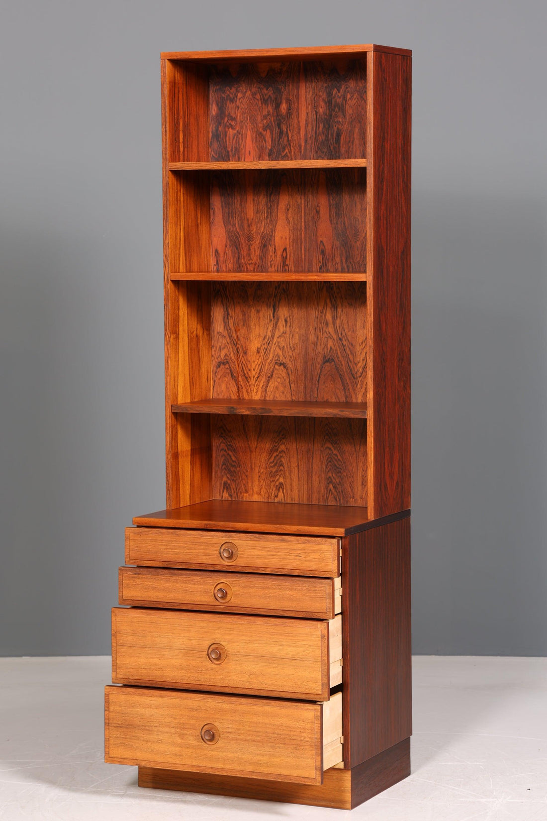Original Bodafors "Bertil Fridhagen" Regal Palisander Holz Schrank Bücherregal Kommode Bücherschrank 60s