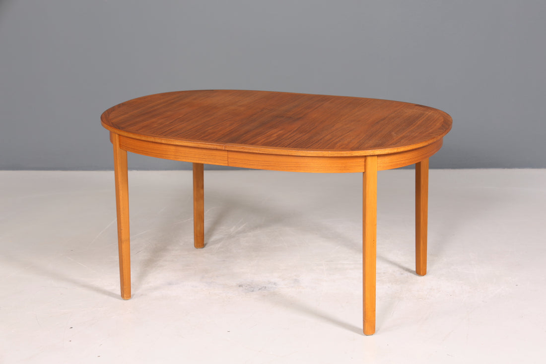 Wunderschöner Mid Century Esstisch ausziehbarer Danish Design Teak Holz Küchentisch Esszimmer Tisch