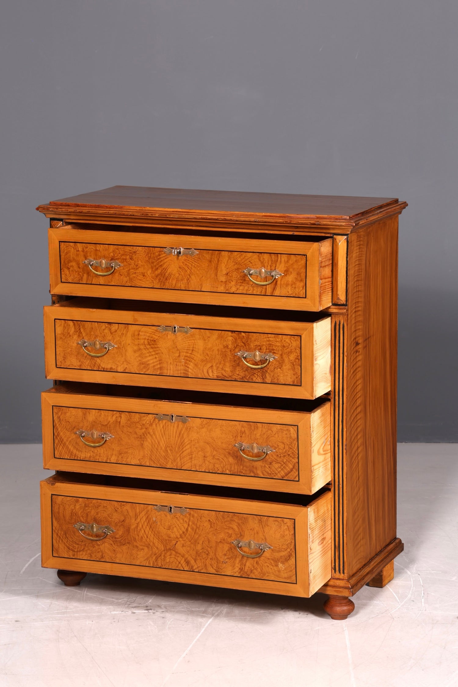 Wunderschöne Gründerzeit Kommode Jugendstil Antik Schubladenkommode Massivholz