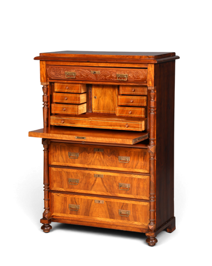G782 Finish Wunderschöner Gründerzeit Sekretär Kommode Jugendstil Schubladenkommode Antik Vertiko (Kopie)