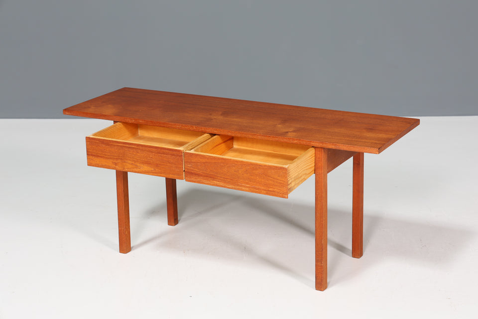 Schlichter Mid Century Konsolen Tisch Danish Design Flur Kommode 60er Jahre Beistelltisch Ablagetisch
