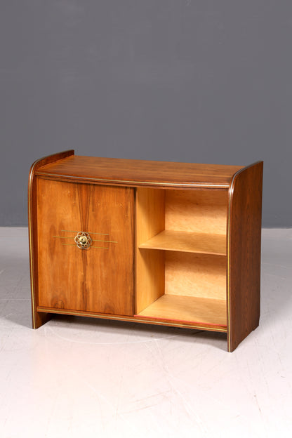 Wunderschöne Mid Century Vitrine Retro Barschrank Vintage Bar Schrank Sideboard Echt Holz 60er