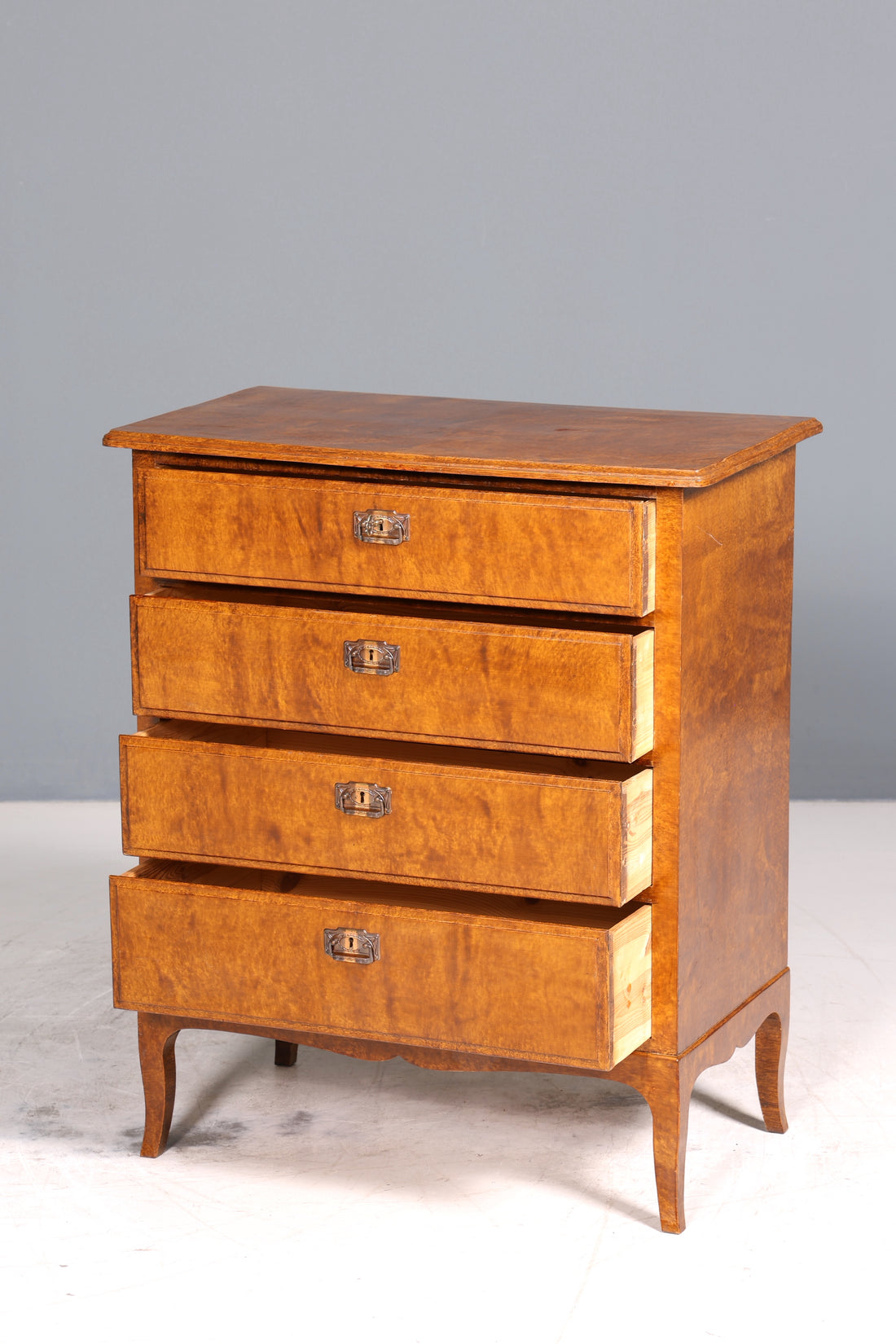 E905 Finish Wunderschöne Art Deco Stil Kommode um 1940 Sideboard Schubladenkommode