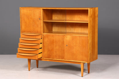 G739 Finish Traumhafter Mid Century Highboard Retro Vitrine 60er Jahre Schrank Kommode (Kopie)