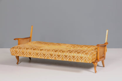 Wunderschönes Chippendale Sofa Barock Stil Wiener Geflecht Schlafsofa 3-Sitzer Couch Gästebett