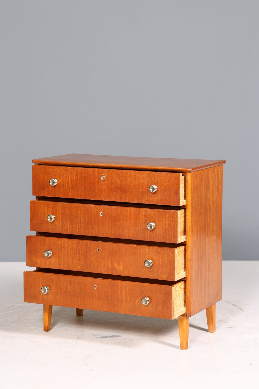Stilvolle Mid Century Kommode Vintage Flur Kommode 60s Schubladenkommode Wäschekommode