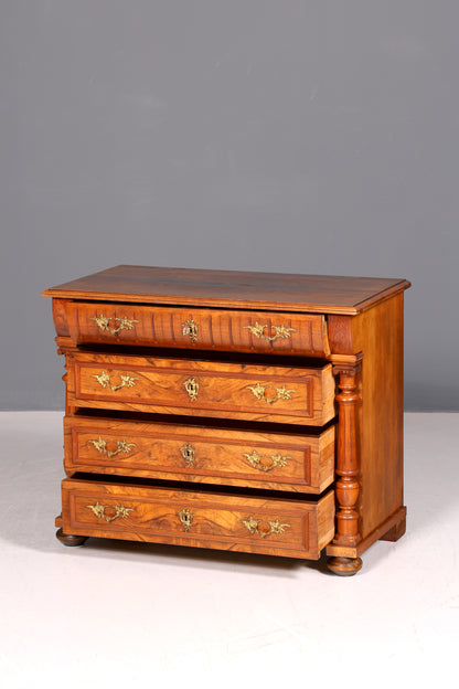 Edle Gründerzeit Kommode Louis Philippe Antik Sideboard Schubladenkommode Wäschekommode um 1890