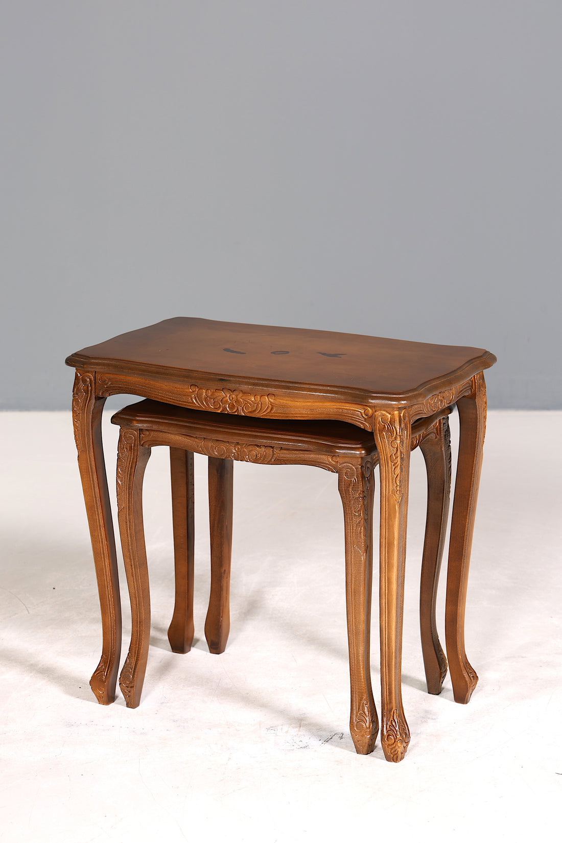 Wunderschönes Chippendale 2er Satz Beistelltisch Set Barock Stil Ablagetisch Set Tisch Set