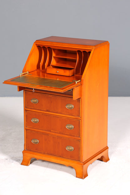 Stilvoller Englischer Sekretär Original Heldense Büro Schreibtisch Eibe Antik 60s Schreibkommode UK