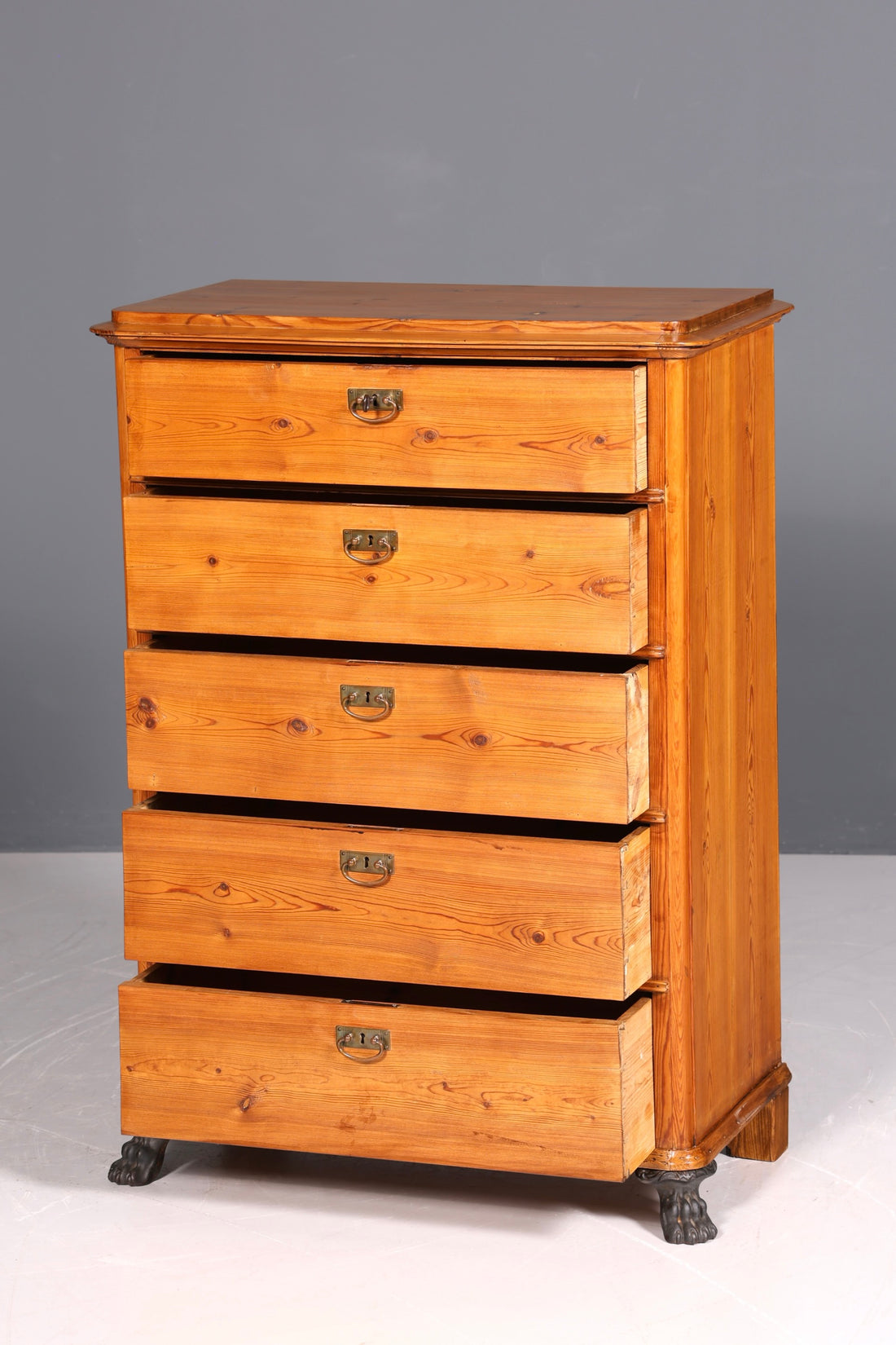 Wunderschöne Jugendstil Kommode Antik Weichholz Vertiko Gründerzeit Chiffoniere Schubladenkommode